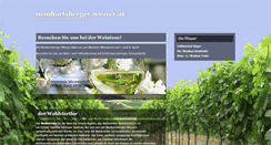 Desktop Screenshot of manhartsberger-winzer.at