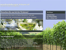 Tablet Screenshot of manhartsberger-winzer.at